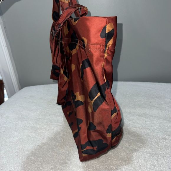 Madewell The (Re)sourced Tote Bag in Painted Leopard Brown Black Nylon Large - Picture 9 of 13